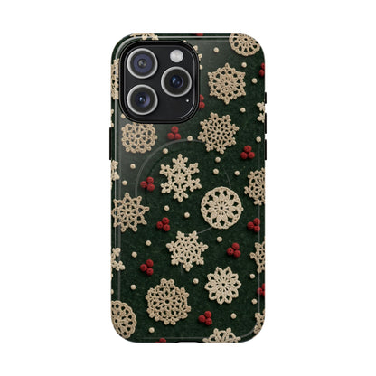 Crochet Snowflakes Magnetic Case