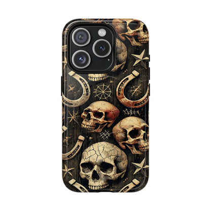 Skulls Horseshoes Dark Magnetic Case