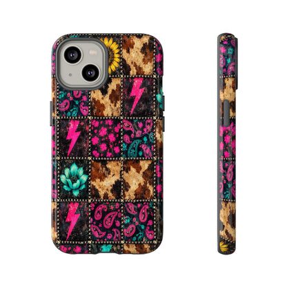 Neon Patchwork Tough Case