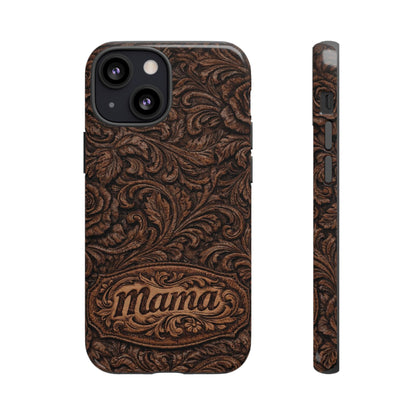 Carved Floral Mama Tough Case