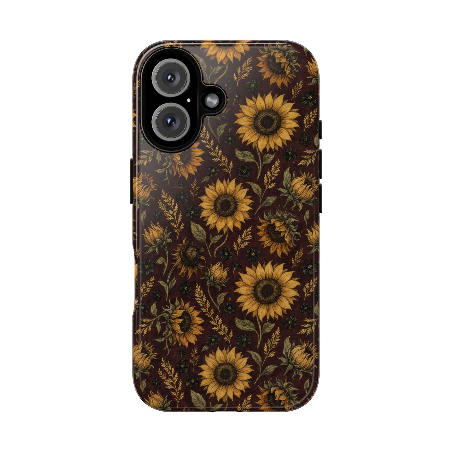 Burgundy Sunflowers Tough Case