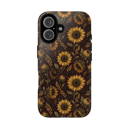 Burgundy Sunflowers Tough Case