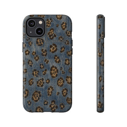 Denim Leopard Tough Case