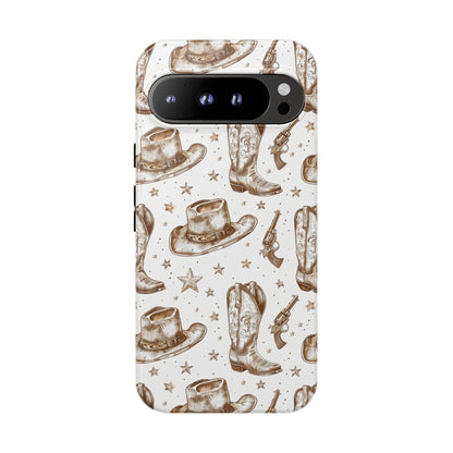 Brown Boots Tough Phone Case