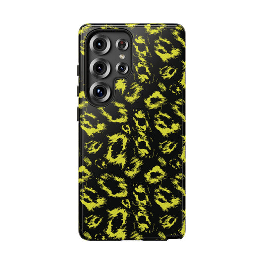 Neon Yellow Leopard Phone Case