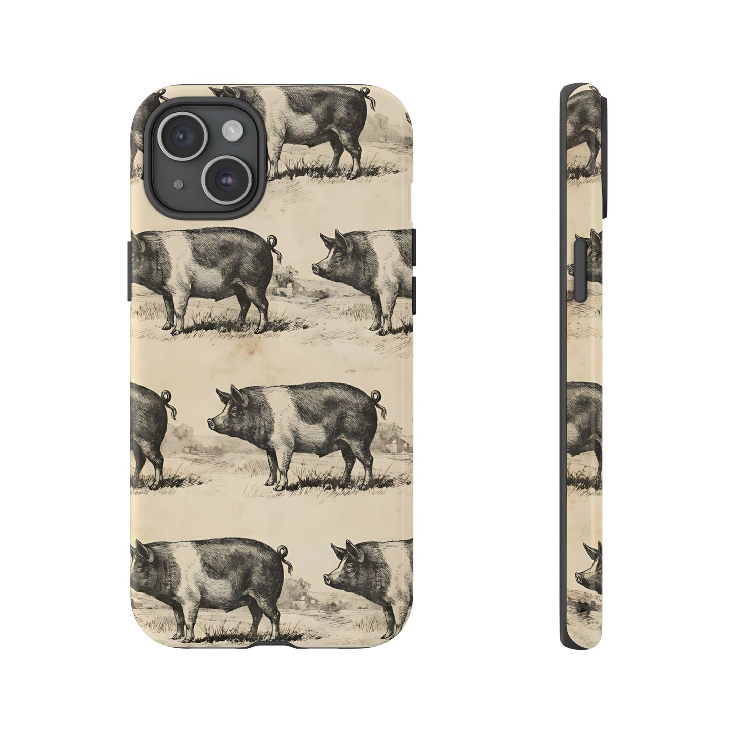 Vintage Pigs Tough Case