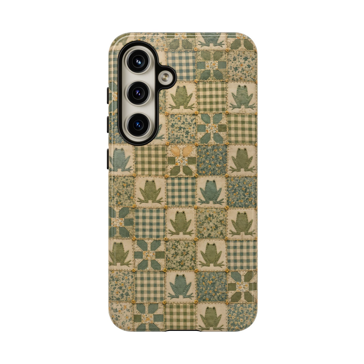 Frog Quilt Tough Case