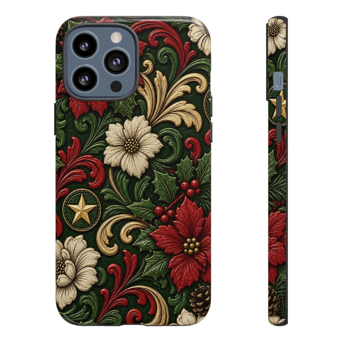 Tooled Christmas Stars Tough Case
