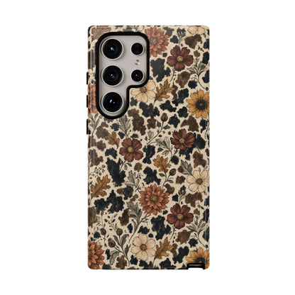 Autumn Cowhide Bloom Tough Case