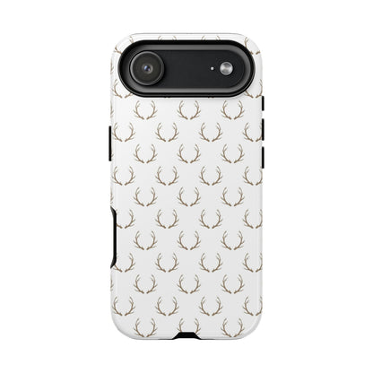 White Antlers Tough Phone Case