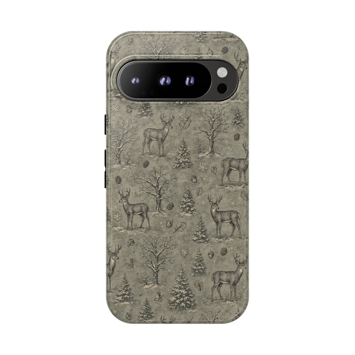 Etched Winter Buck Tough Case