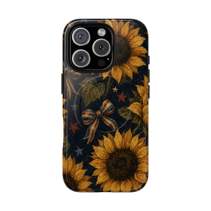 USA Sunflower Magnetic Case