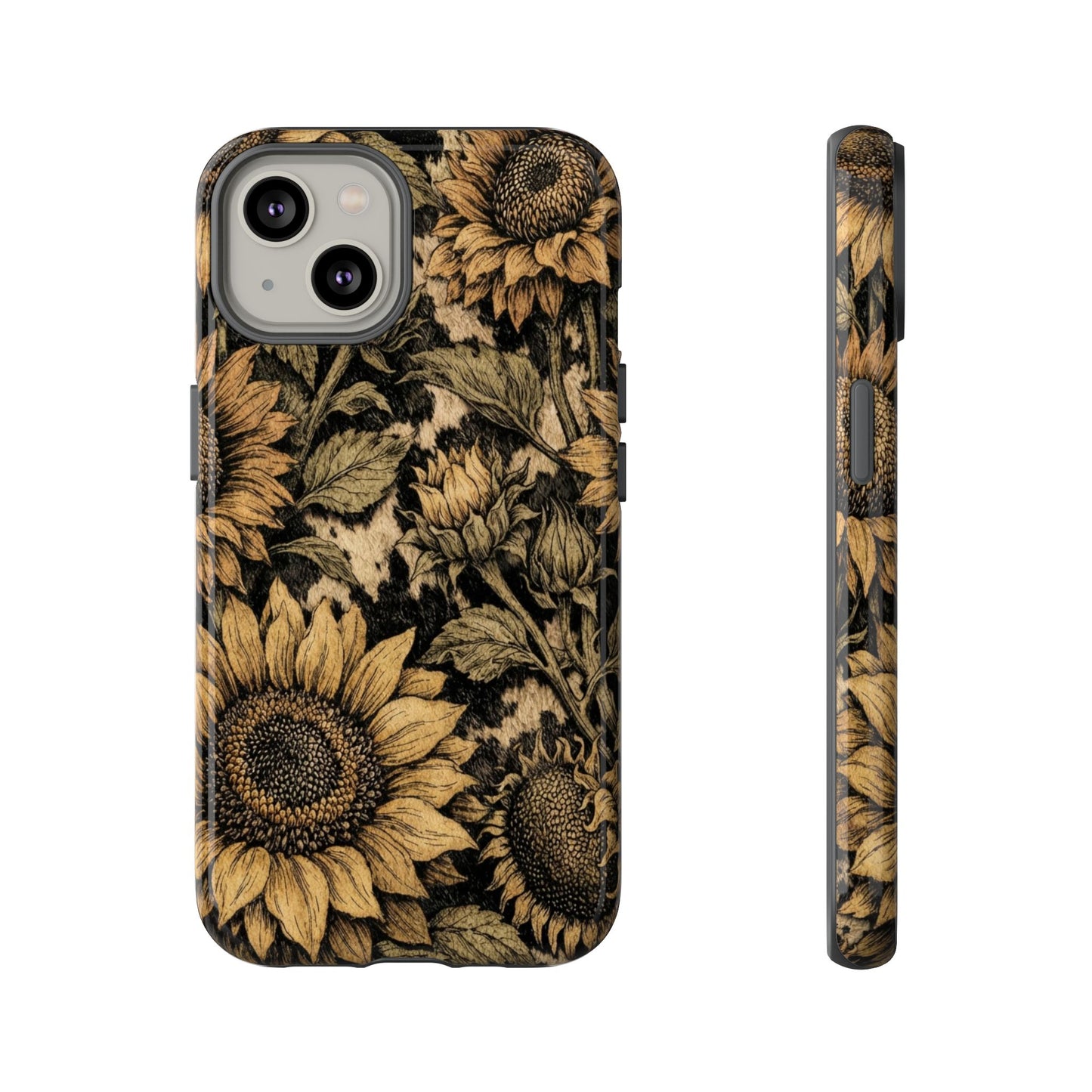 Cowhide Sunflowers Tough Case
