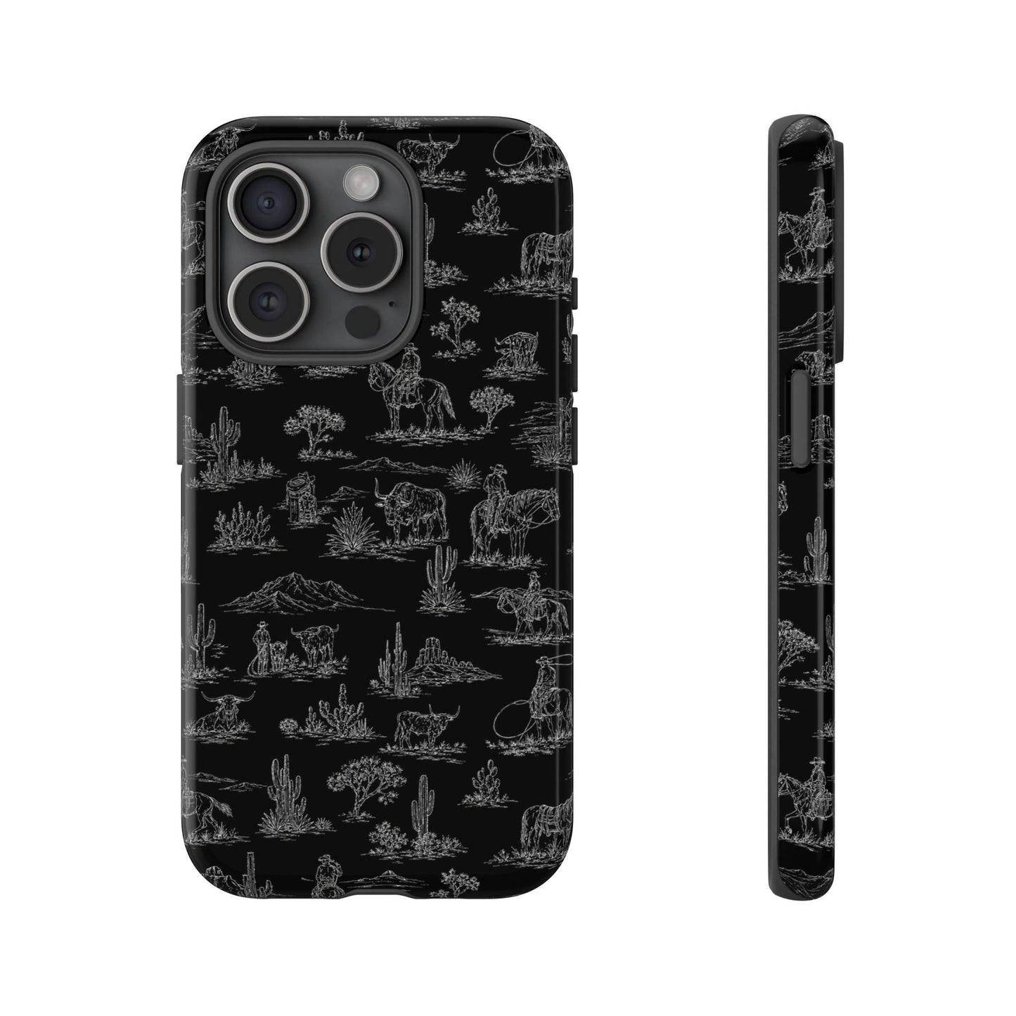 Midnight Toile Tough Case