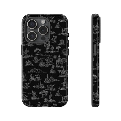 Midnight Toile Tough Case