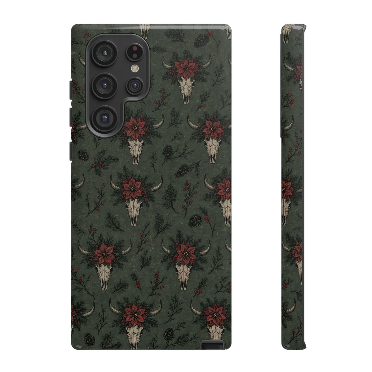 Inked Christmas Skull Tough Case