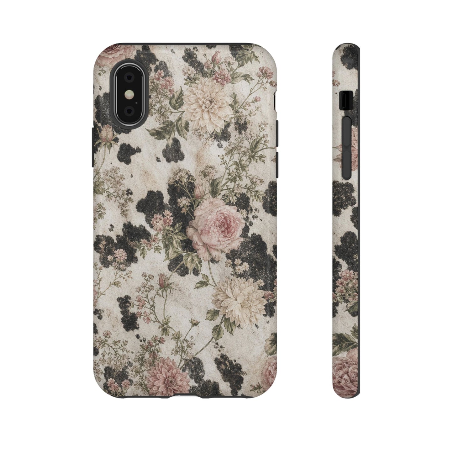 Floral Cowhide Tough Case