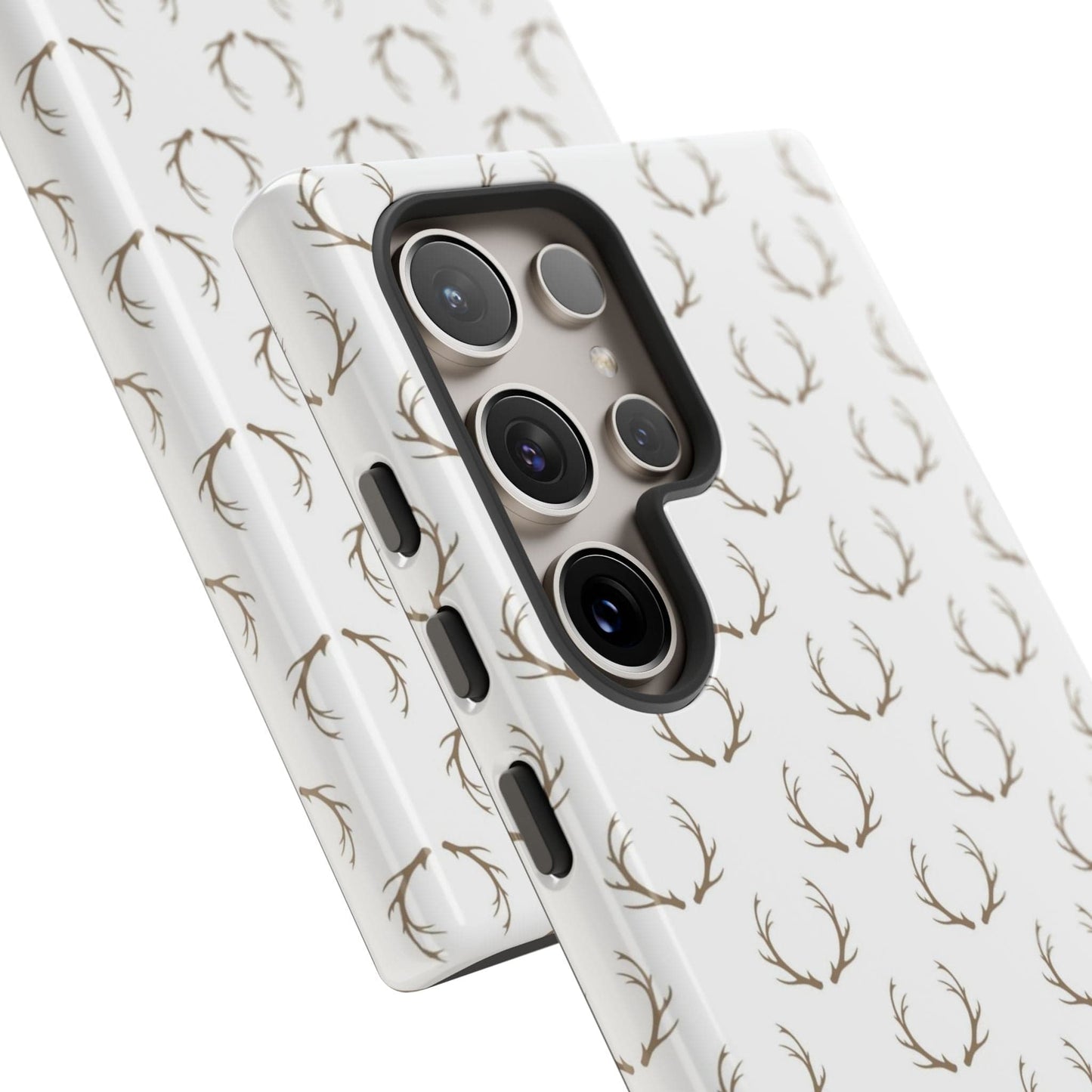White Antlers Phone Case