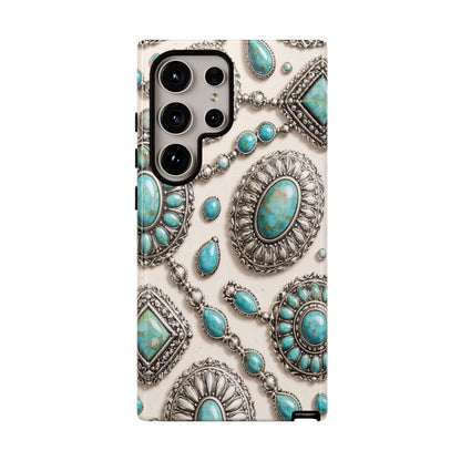 Turquoise Silver Concho Tough Case
