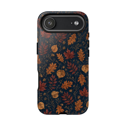 Navy Oak Leaf Tough Case