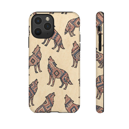 Rose Aztec Wolf Tough Case
