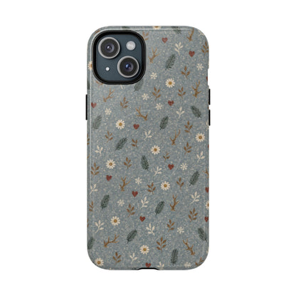 Antler Daisies Snow Magnetic Case