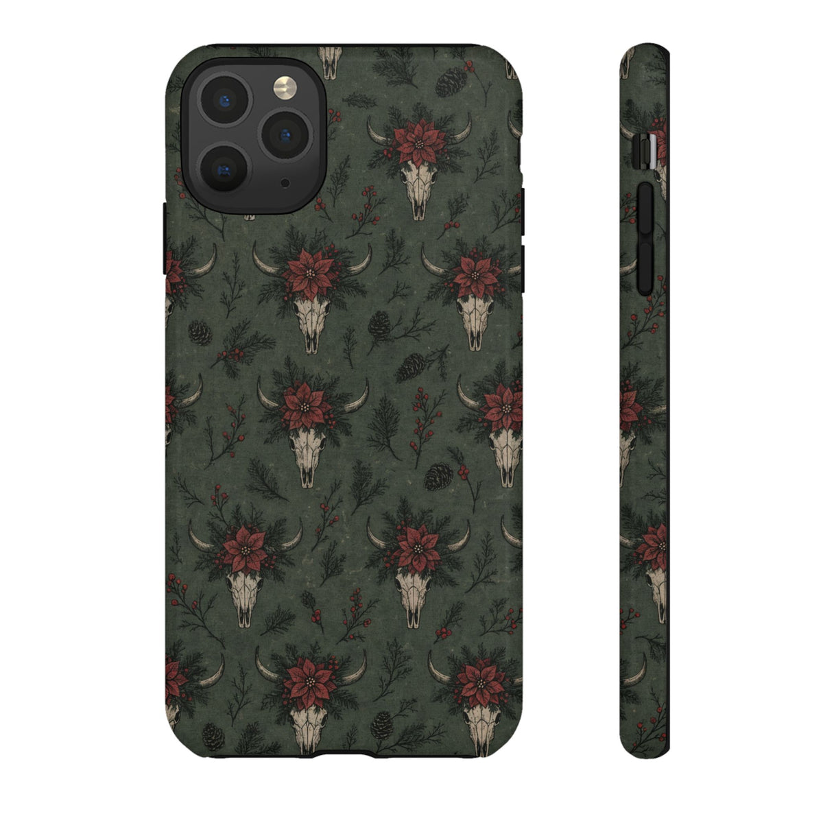 Inked Christmas Skull Tough Case