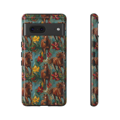 Oil Painted Horses Tough Case