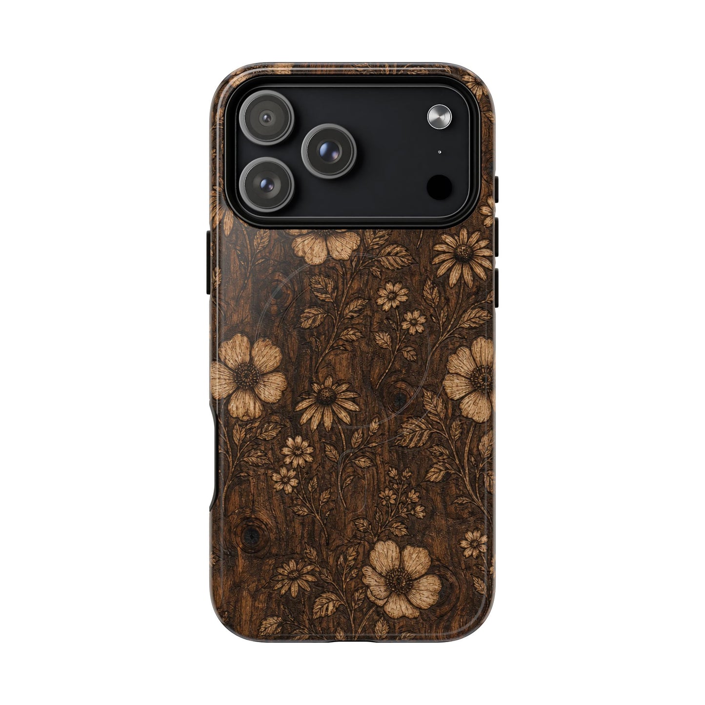 Floral Bark Magnetic Case
