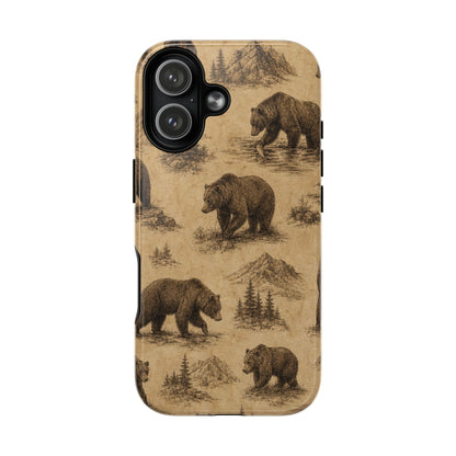 Vintage Bear Magnetic Case