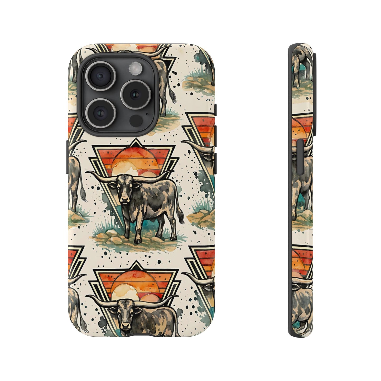 Retro Longhorn Tough Case
