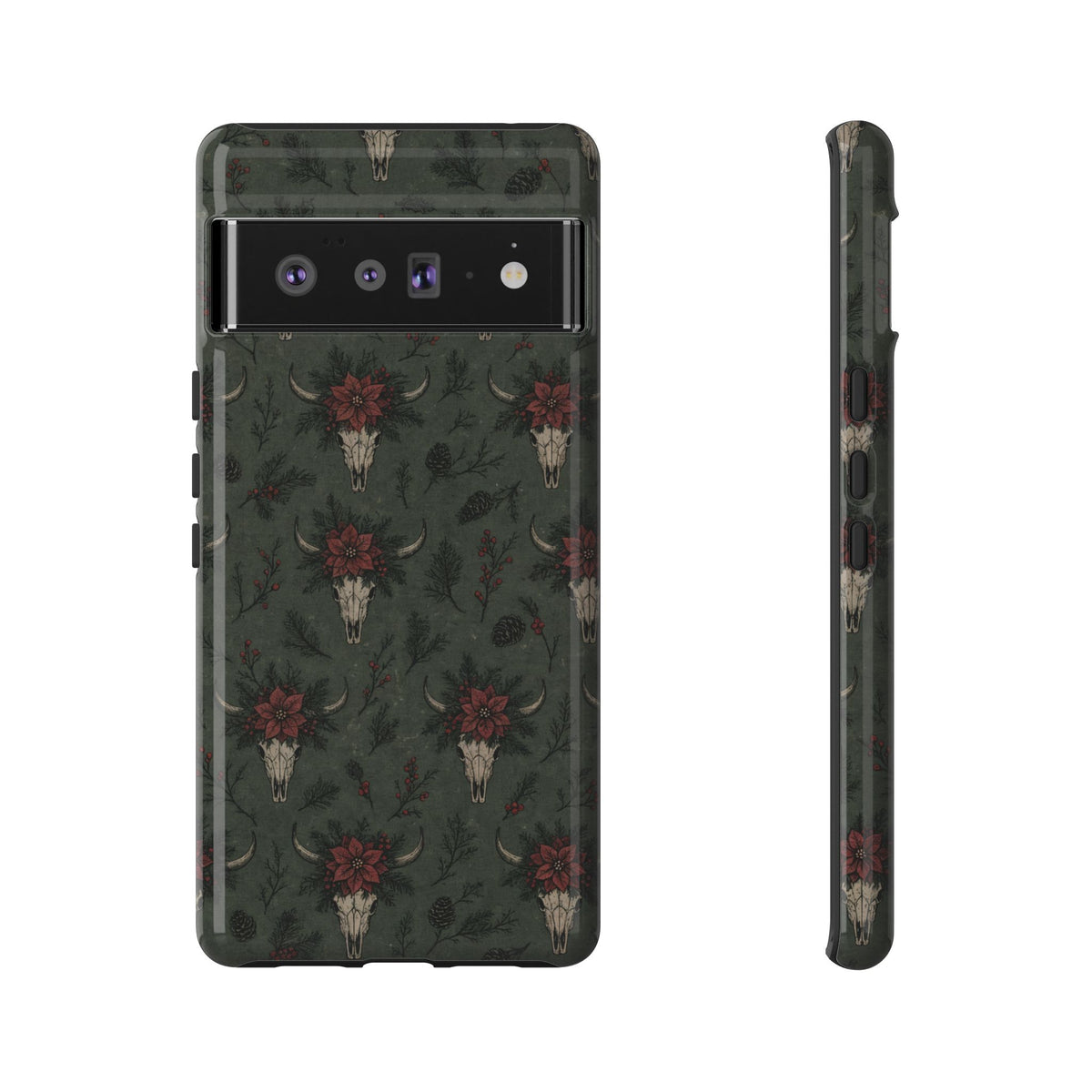 Inked Christmas Skull Tough Case