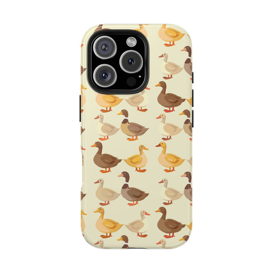 Yellow Brown Ducks Phone Case