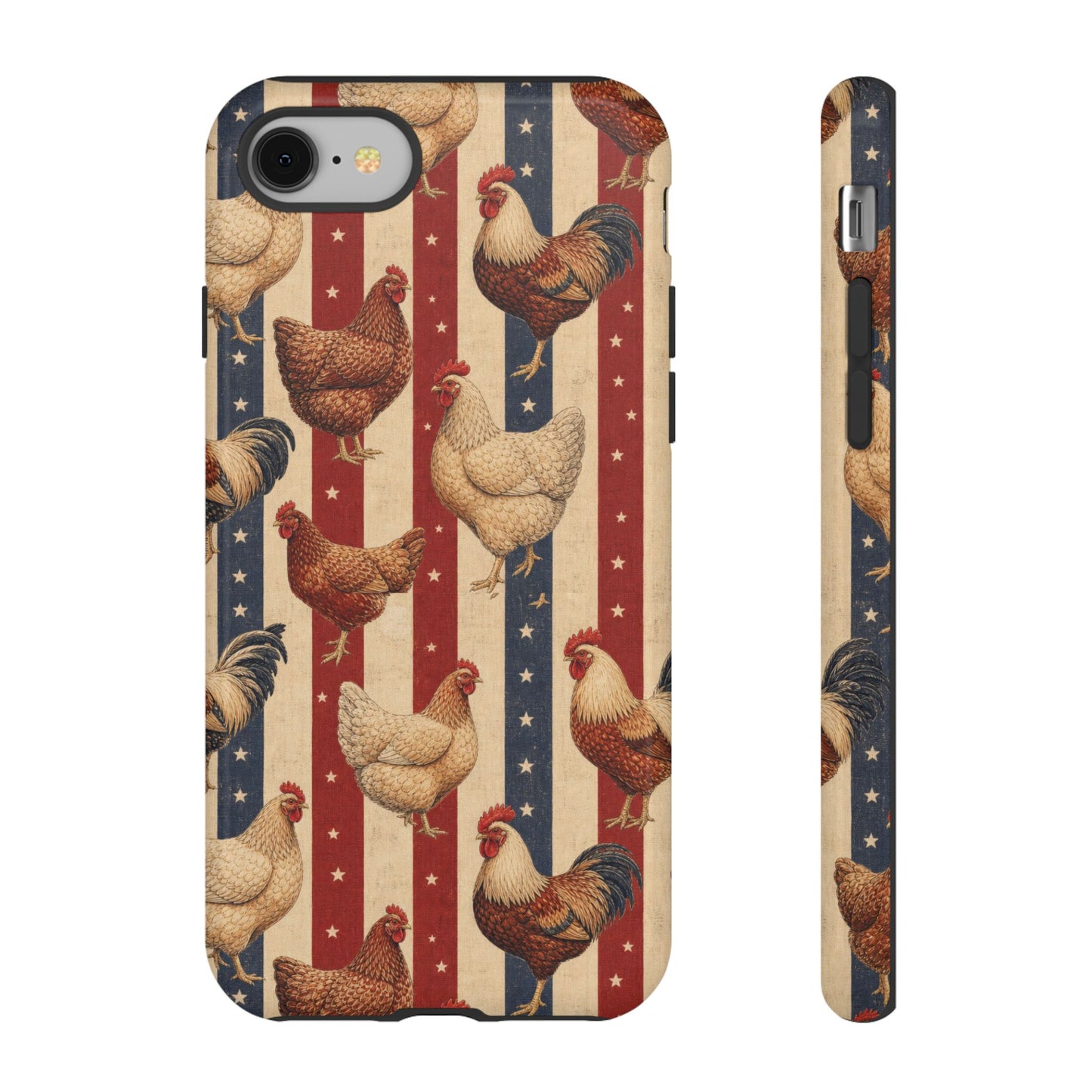 Chickens and Stripes Tough Case