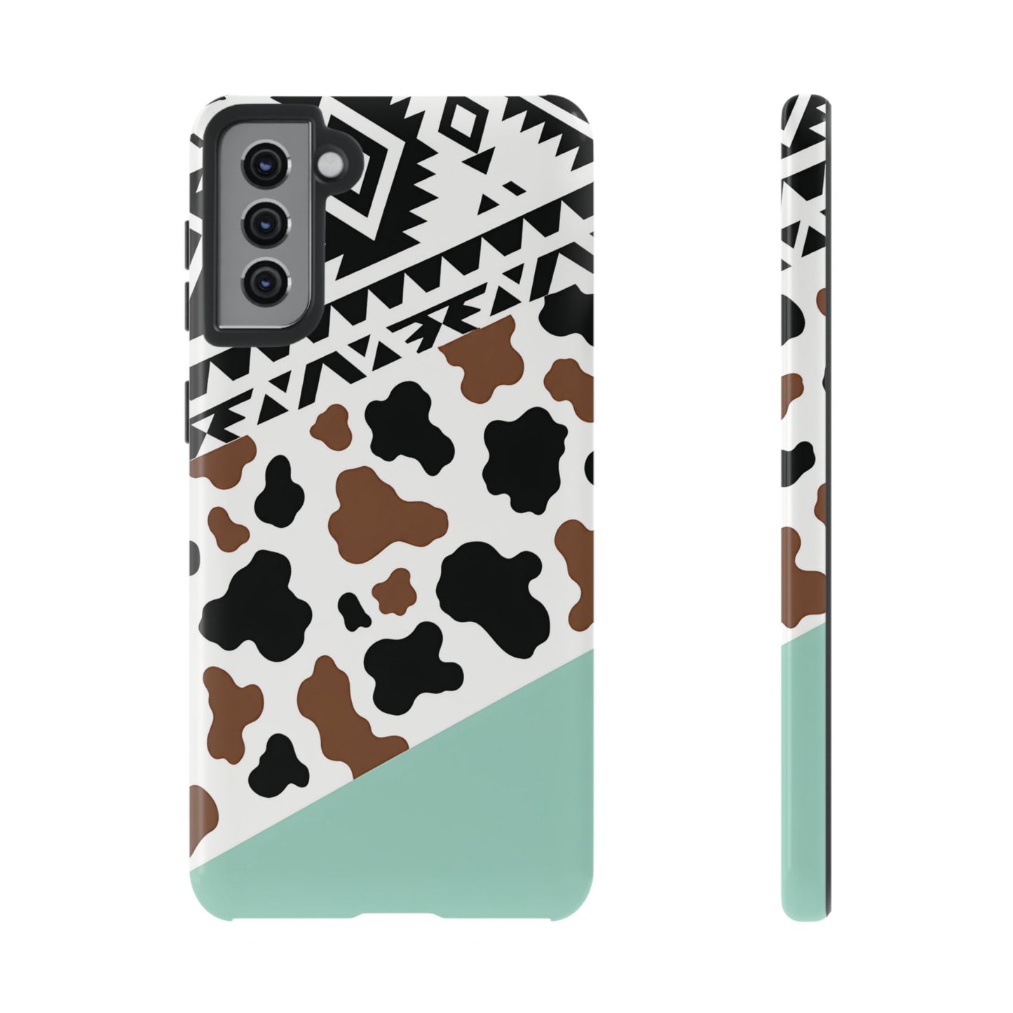 Mint Aztec Cowhide Tough Case