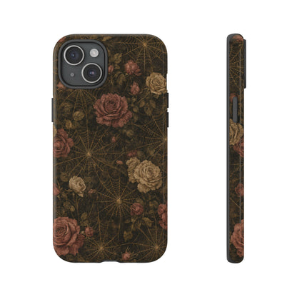 Spiderweb Rose Tough Case
