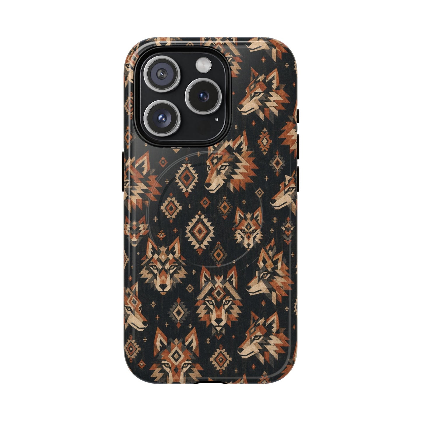 Aztec Wolves Magnetic Case