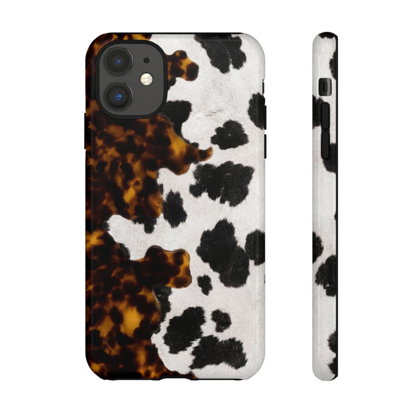 Tortoiseshell + Cowhide Tough Case