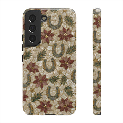 Pearl Horseshoe Poinsettia Tough Case