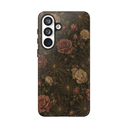 Spiderweb Rose Tough Case