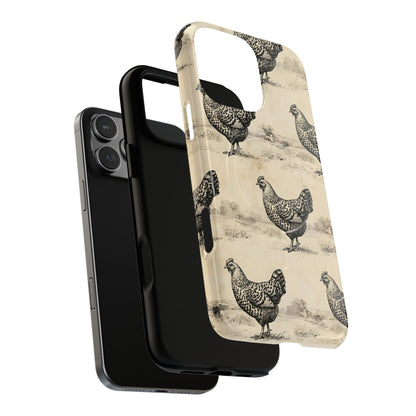 Vintage Chickens Magnetic Case