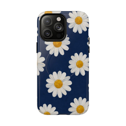 Navy Daisy Magnetic Case