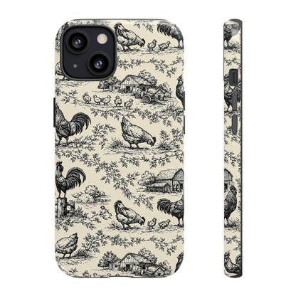 Toile Chickens Tough Case