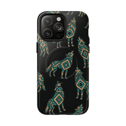 Turquoise Wolf Magnetic Case