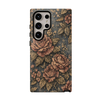 Denim Blooms Tough Case