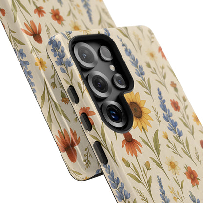 Rustic Wildflowers Tough Phone Case