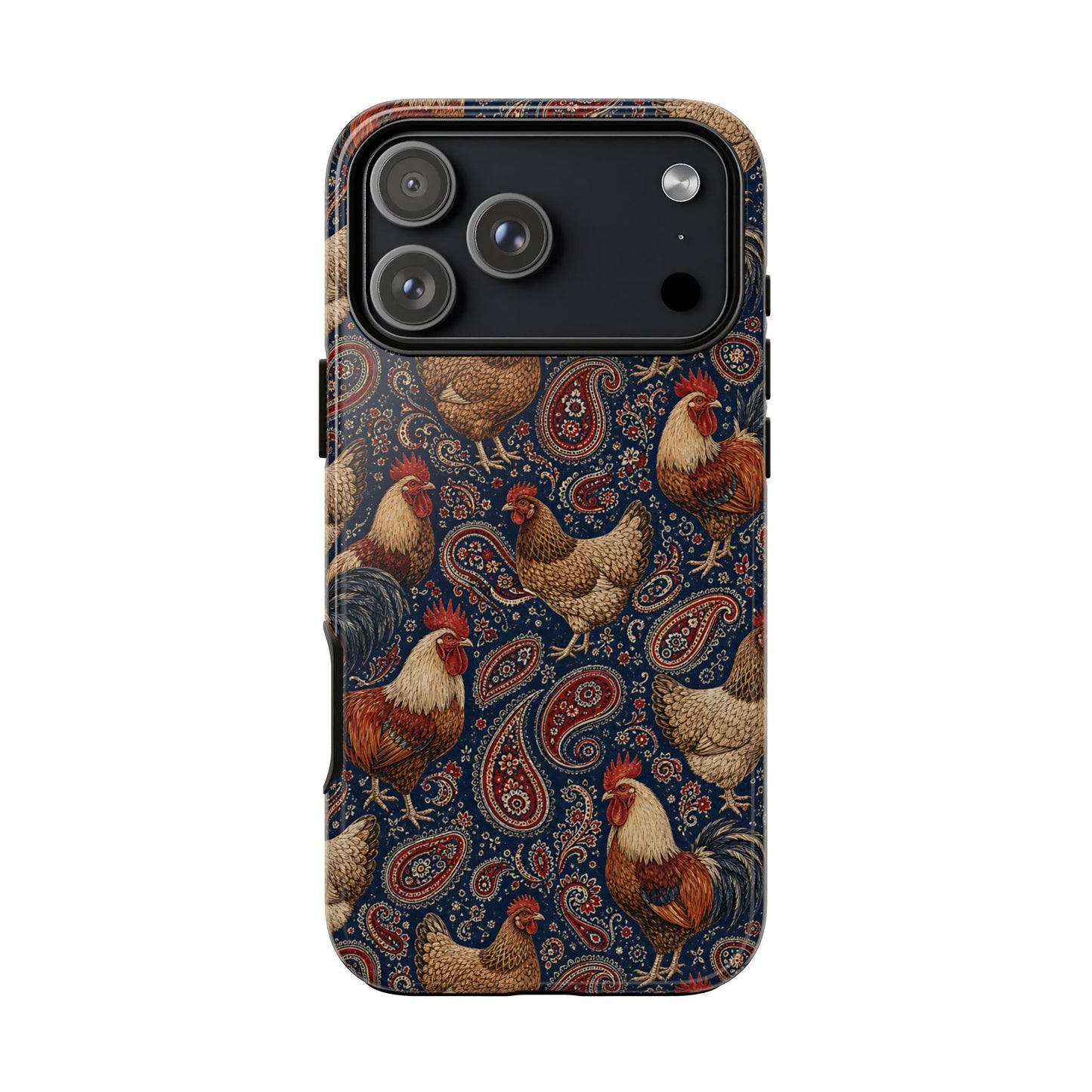 Patriotic Paisley Chickens Tough Case