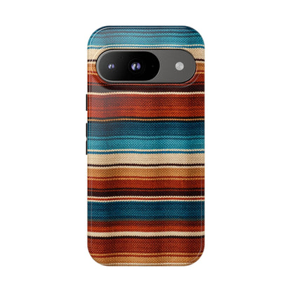 Turquoise + Orange Serape Tough Case