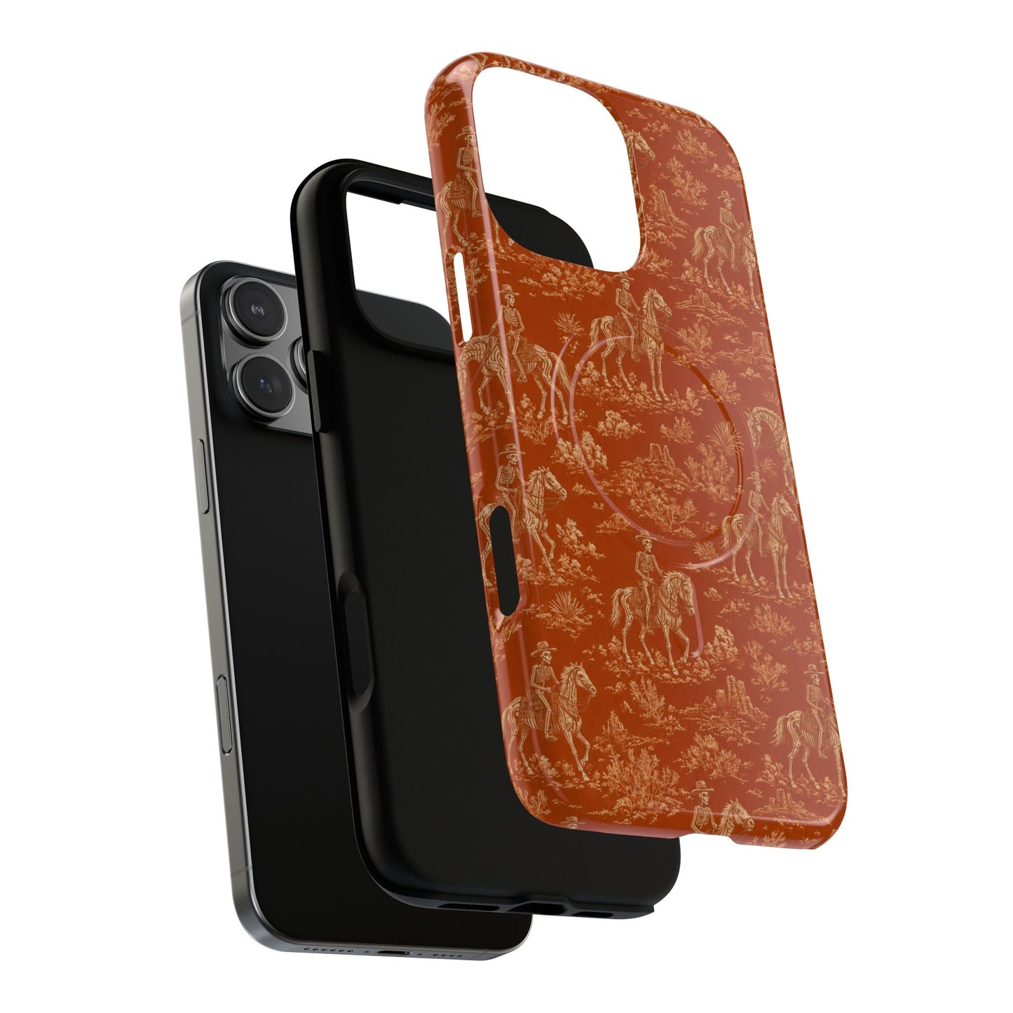 Cowboy Skeleton Toile Magnetic Case