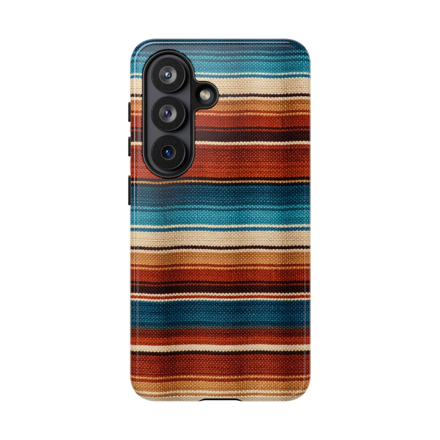 Turquoise + Orange Serape Tough Case